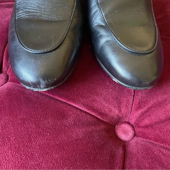 SOLD Gucci Women’s Princetown Leather Slipper Flats Loafers Slides Mules 37.5 - Picture 5 of 10